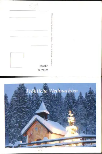 733903 Weihnachten Kirche Kapelle im Winter