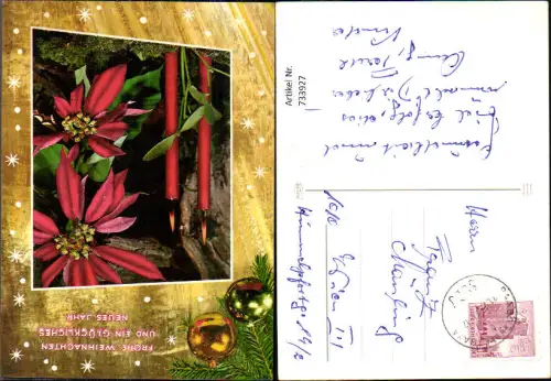 733927 Weihnachten Neujahr Brennende Kerzen Weihnachtsstern Blumen