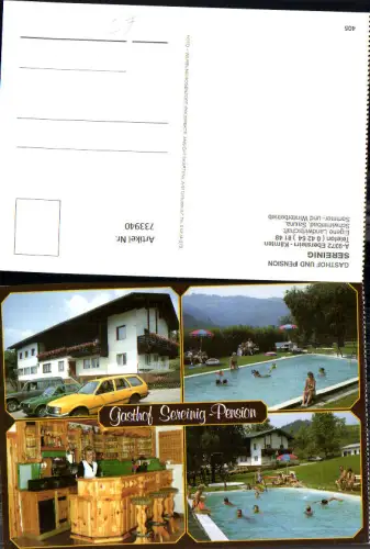 733940 Mehrbild AK Eberstein Kärnten Gasthof Pension Sereinig Schwimmbad