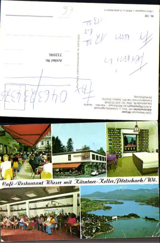 733946 Mehrbild AK Pörtschach am Wörthersee Cafe Restaurant Wieser Kärntnerkeller
