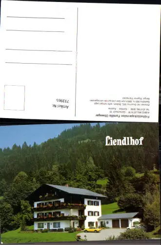 733965 Millstatt a. See Frühstückspension Obweger Liendlhof