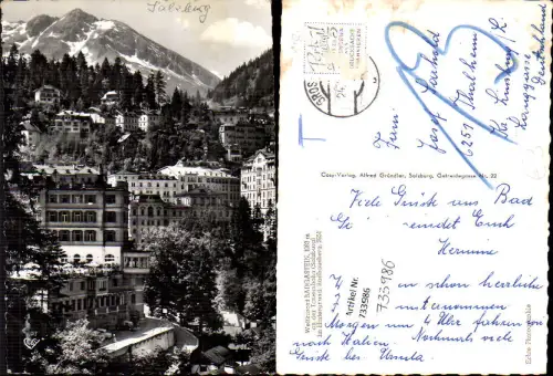733987 Foto AK Badgastein Bad Gastein mit Radhausberg