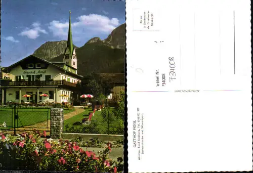 734008 Abtenau Gasthof Moisl mit Kirche