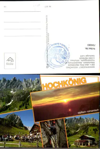 734083 Mehrbild AK Mühlbach am Hochkönig Manndlwand Mittenfeldalm Arthurhaus Bergsteigen Klettern
