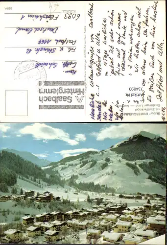 734090 Hinterglemm Saalbach-Hinterglemm mit Zwölferkogel im Winter