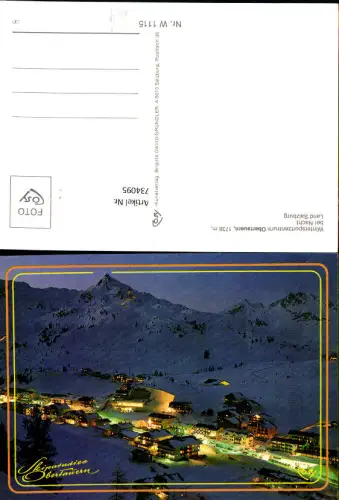 734095 Obertauern b. Nacht im Winter