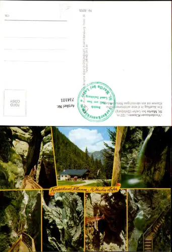 734101 Mehrbild AK Vorderkaserklamm St Martin b. Lofer Wasserfall