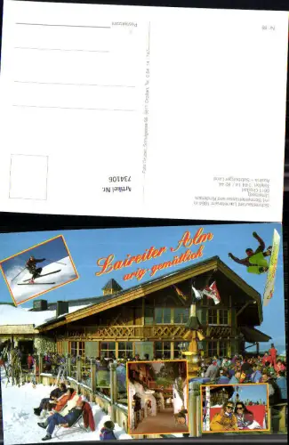 734106 Mehrbild AK Großarl Schirestaurant Laieiteralm Wintersport