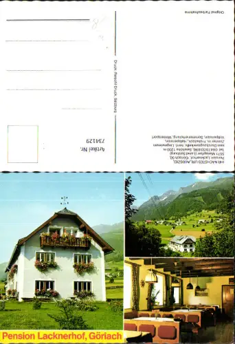 734129 Mehrbild AK Mariapfarr Pension Lacknerhof Göriach Gaststube Ansicht