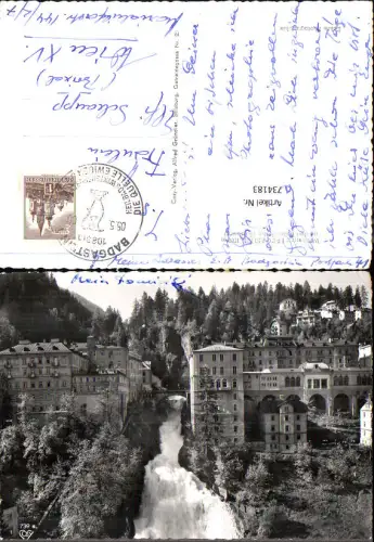 734183 Foto AK Bad Gastein Ansicht mit Wasserfall