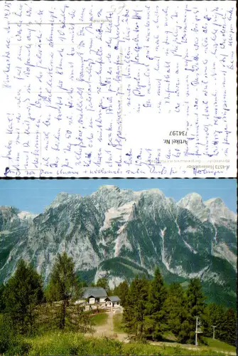 734197 Hinterstoder Bärnalmbahn Bergrestaurant mit Hochkasten