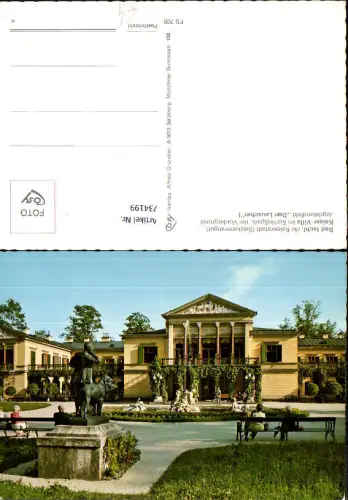 734199 Bad Ischl Kaiservilla Brunnen Statue