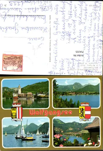 734205 Mehrbild AK St. Wolfgang im Salzkammergut Strobl Segelsport St Gilgen