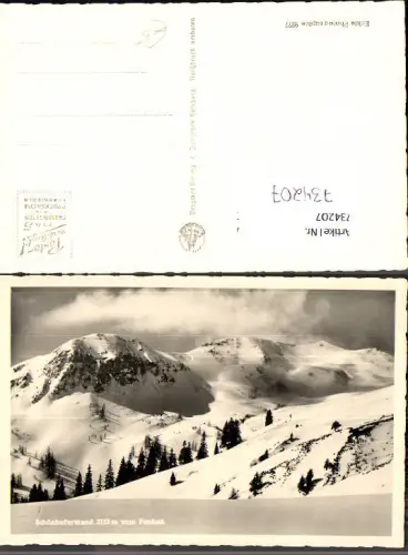 734207 Foto AK Schönhoferwand vom Penhab im Winter Saalbach-Hinterglemm