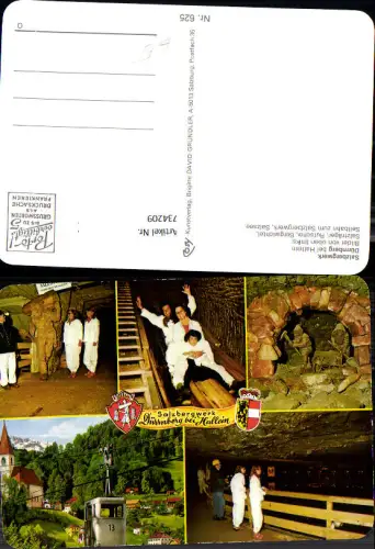 734208 Mehrbild AK Salzbergwerk Dürrnberg b. Hallein Rutsche Bergwichtel Seilbahn Gondel