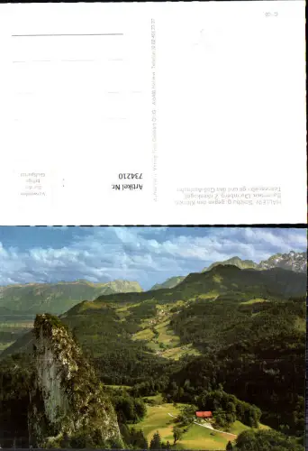 734210 Hallein geg. den Kleinen Barmstein Dürrnberg Zinkenkogel Tennengebirge