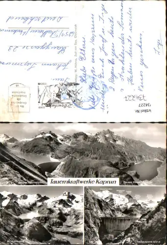 734227 Mehrbild AK Kaprun Tauernkraftwerke Stausee Wasserfallboden Limbergsperre Talsperre