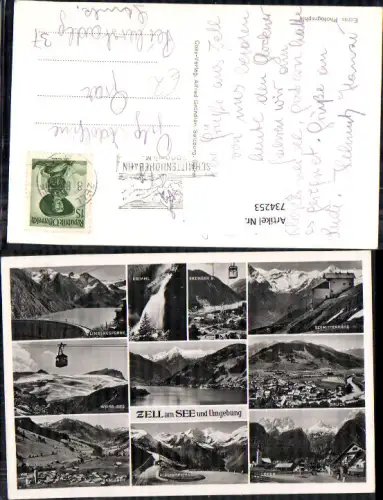 734253 Mehrbild AK Zell am See Limbergsperre Schmittenhöhe Lofer Bruck Saalbach