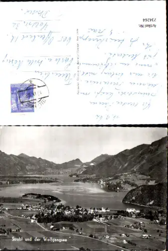 734264 Foto AK Strobl u. d. Wolfgangsee