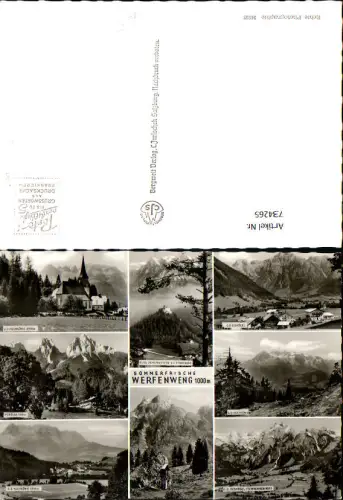 734265 Mehrbild AK Werfenweng Burg Hohenwerfen Tennengebirge