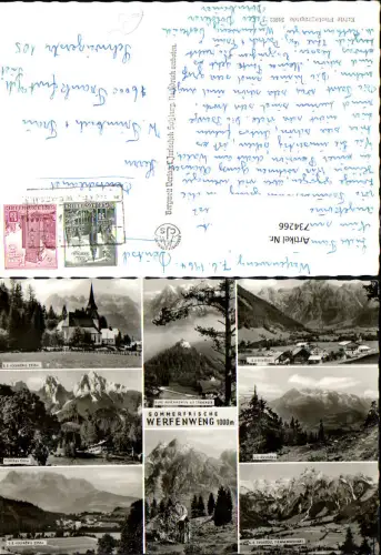 734266 Mehrbild AK Werfenweng Burg Hohenwerfen Tennengebirge