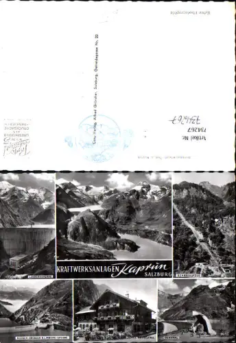 734267 Mehrbild AK Kaprun Kraftwerksanlagen Schrägaufzug Limbergsperre Denkmal