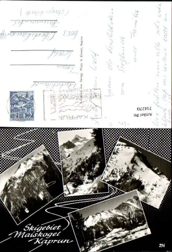 734270 Mehrbild AK Kaprun Skigebiet Maiskogel Wintersport Seilbahn Gondel
