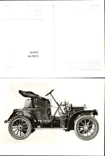734274 Foto AK Transport Auto Automobil Oldtimer Wanderer Dresden Versuchsfahrzeug