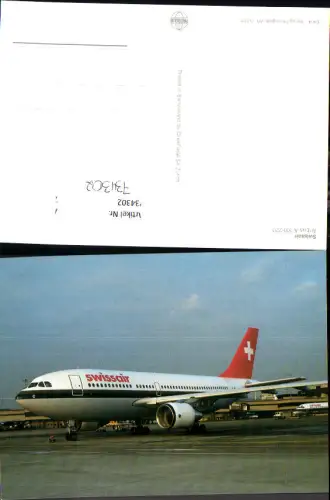 734302 Luftfahrt Flugzeug Swissair Airbus A-310-220 am Flughafen