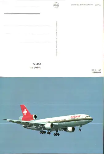 734322 Luftfahrt Flugzeug Swissair DC-10-30