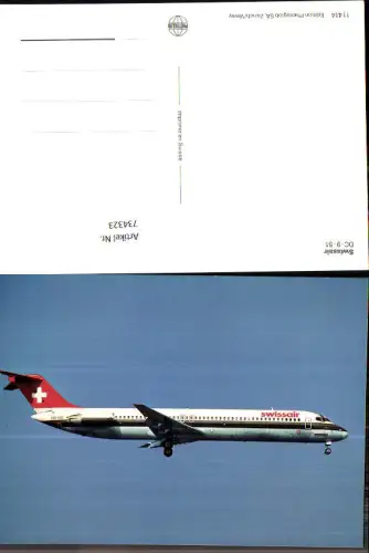 734323 Luftfahrt Flugzeug Swissair DC-9-51