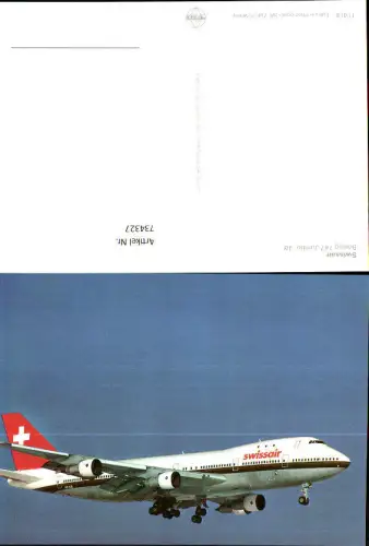 734327 Luftfahrt Flugzeug Swissair Boeing 747 Jumbo-Jet