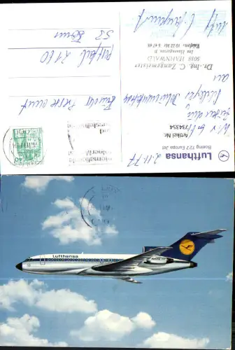 734354 Luftfahrt Flugzeug Lufthansa Boeing 727 Europa Jet