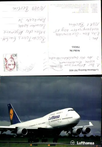 734355 Luftfahrt Flugzeug Lufthansa Boeing 747-400