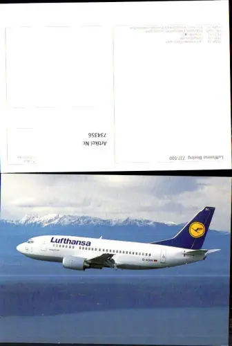 734356 Luftfahrt Flugzeug Lufthansa Boeing 737-500