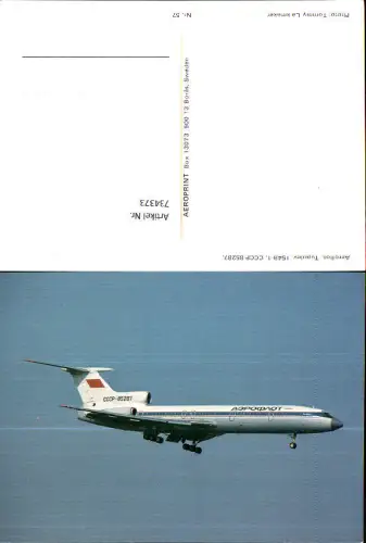 734373 Luftfahrt Flugzeug Aeroflot Tupolev 154B-1 CCCP-85287