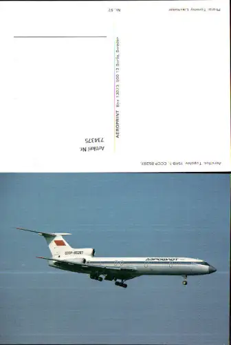 734375 Luftfahrt Flugzeug Aeroflot Tupolev 154B-1 CCCP-85287
