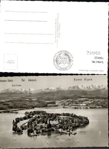 734412 Foto AK Insel Mainau im Bodensee Schiff Dampfer