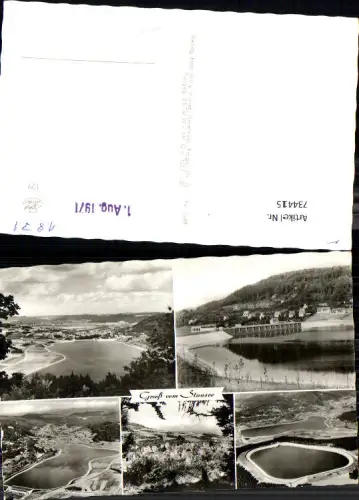 734415 Mehrbild Foto AK Stausee Hersbruck Happurger See