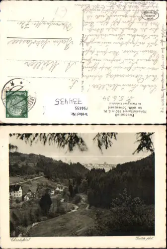 734435 Freudenstadt im Schwarzwald 1934 Ansicht Christofstal
