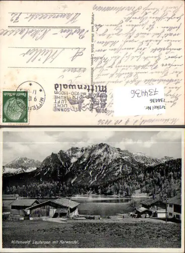 734436 Mittenwald Lautersee mit Karwendel