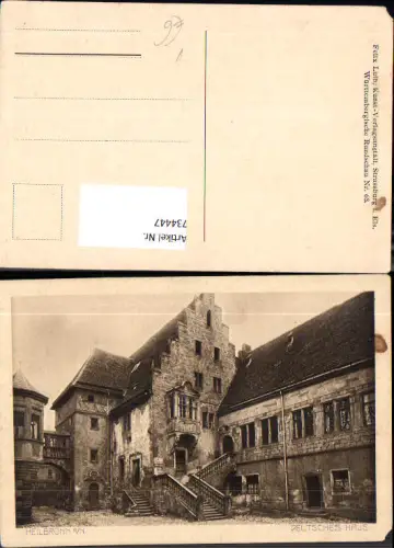 734447 Hellbronn a. Neckar Deutsches Haus pub Felix Luib 63