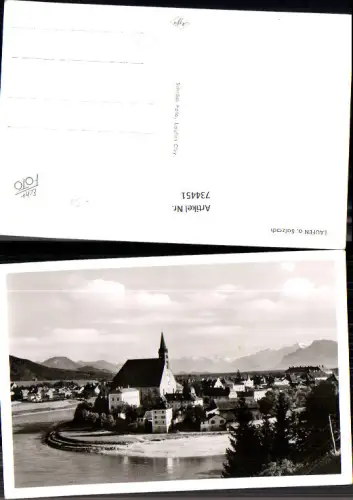 734451 Foto AK Laufen a. Salzach Kirche