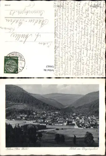 734467 Tabarz Bad Tabarz Thüringer Wald Blick von Deysingslust