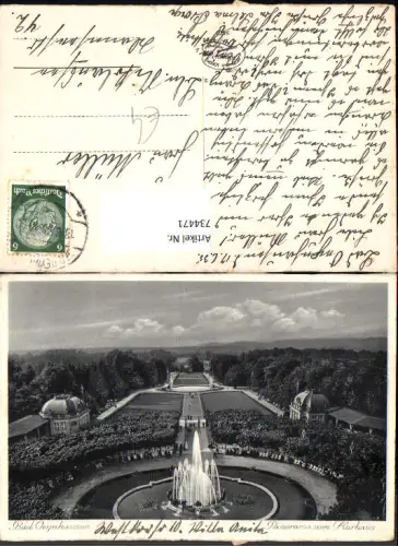 734471 Bad Oeynhausen Panorama vom Kurhaus Springbrunnen