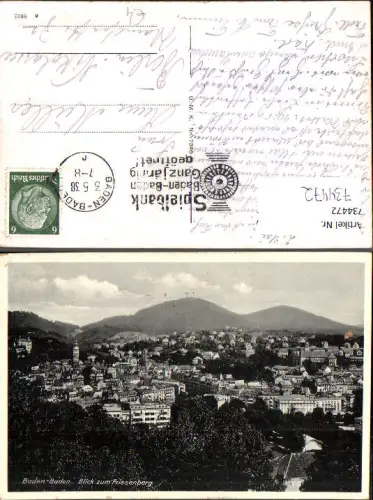 734472 Baden-Baden Blick zum Friesenberg