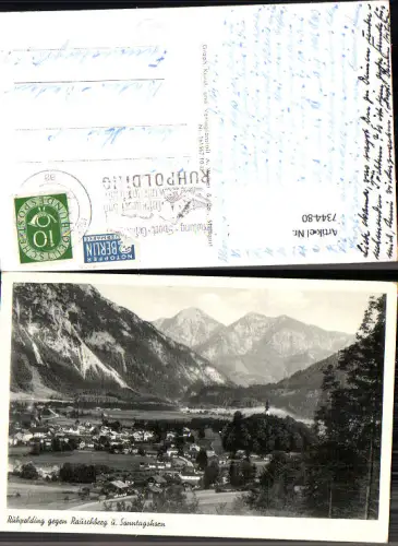 734480 Ruhpolding geg. Rauschberg u. Sonntagshorn