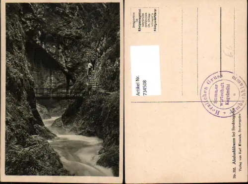 734508 Almbachklamm bei Berchtesgaden