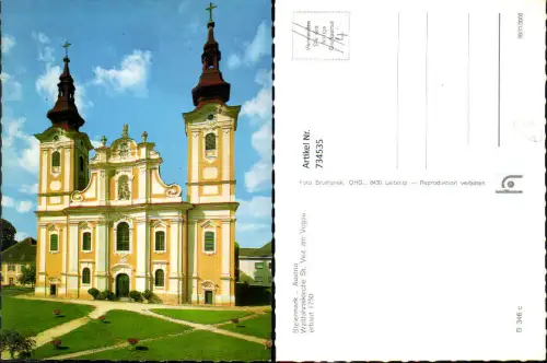 734535 Wallfahrtskirche St Veit im Vogau Frontansicht
