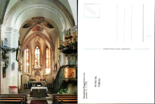 734543 Pfarrkirche Pürgg Steiermark Inneres